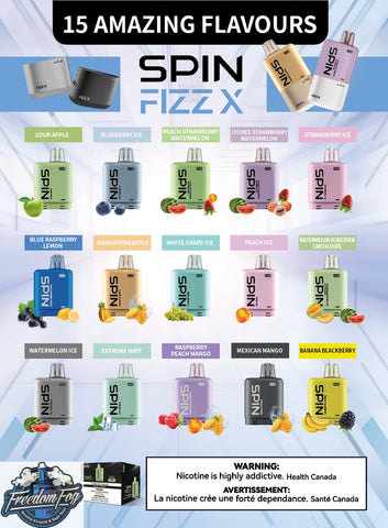 Spin Fizz X Flavour Pods